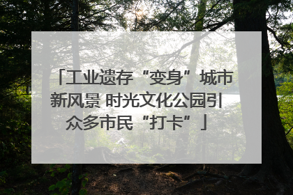 工业遗存“变身”城市新风景 时光文化公园引众多市民“打卡”