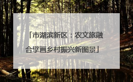 市湖滨新区：农文旅融合擘画乡村振兴新图景
