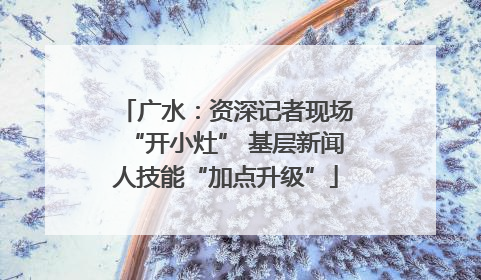 广水：资深记者现场“开小灶” 基层新闻人技能“加点升级”