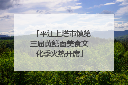 平江上塔市镇第三届黄鳝面美食文化季火热开席