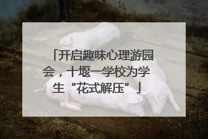开启趣味心理游园会，十堰一学校为学生“花式解压”