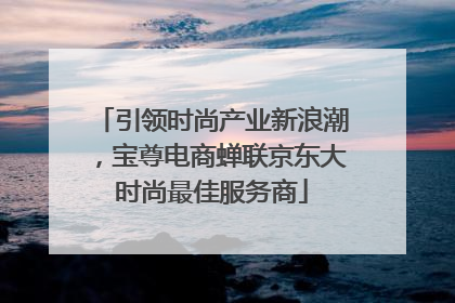 引领时尚产业新浪潮，宝尊电商蝉联京东大时尚最佳服务商