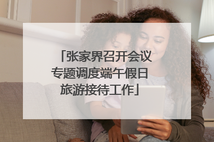张家界召开会议专题调度端午假日旅游接待工作