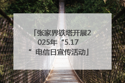 张家界铁塔开展2025年“5.17”电信日宣传活动