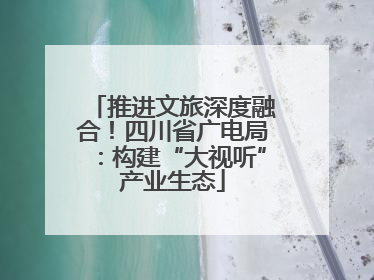 推进文旅深度融合！四川省广电局：构建“大视听”产业生态