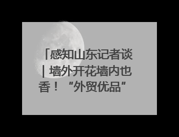 感知山东记者谈｜墙外开花墙内也香！“外贸优品”打通国内国际市场“旋转门”