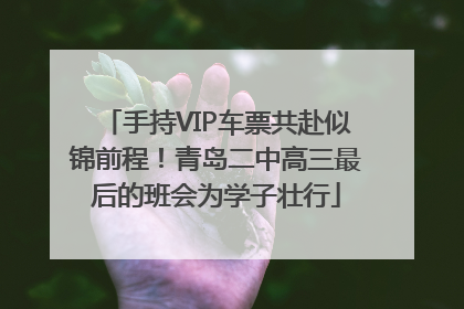 手持VIP车票共赴似锦前程！青岛二中高三最后的班会为学子壮行
