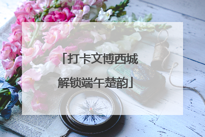打卡文博西城 解锁端午楚韵