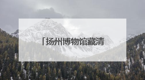 扬州博物馆藏清代扇面来泉展出