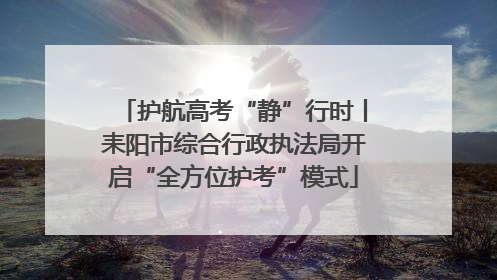 护航高考“静”行时丨耒阳市综合行政执法局开启“全方位护考”模式