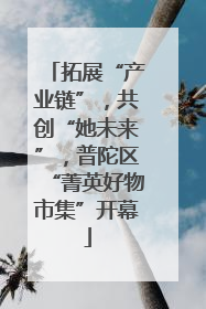 拓展“产业链”，共创“她未来”，普陀区“菁英好物市集”开幕