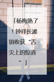 杨梅熟了！钟祥长滩镇收获“舌尖上的惊喜”