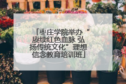 枣庄学院举办“赓续红色血脉 弘扬传统文化”理想信念教育培训班