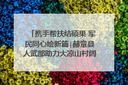携手帮扶结硕果 军民同心绘新篇∣赫章县人武部助力大凉山村阔步乡村振兴路