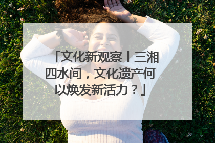 文化新观察丨三湘四水间，文化遗产何以焕发新活力？
