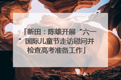 新田：陈雄开展“六一”国际儿童节走访慰问并检查高考准备工作