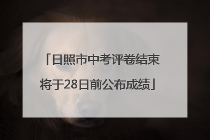 日照市中考评卷结束 将于28日前公布成绩