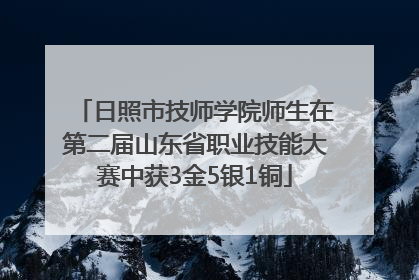 日照市技师学院师生在第二届山东省职业技能大赛中获3金5银1铜