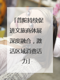 普陀持续促进文旅商体展深度融合，激活区域消费活力