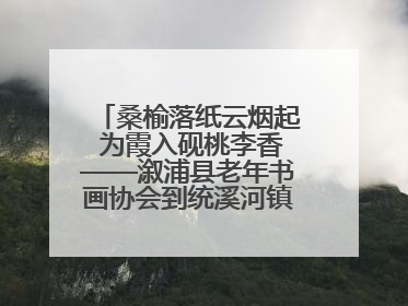 桑榆落纸云烟起 为霞入砚桃李香——溆浦县老年书画协会到统溪河镇学校开展书画进校园活动