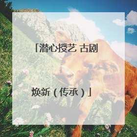 潜心授艺 古剧焕新（传承）