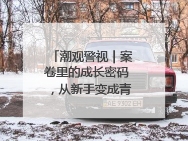 潮观警视｜案卷里的成长密码，从新手变成青年办案探长
