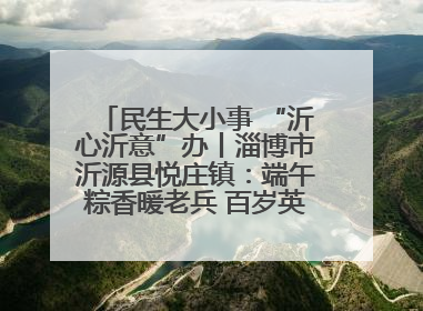 民生大小事 “沂心沂意”办丨淄博市沂源县悦庄镇：端午粽香暖老兵 百岁英雄述峥嵘