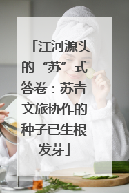 江河源头的“苏”式答卷：苏青文旅协作的种子已生根发芽