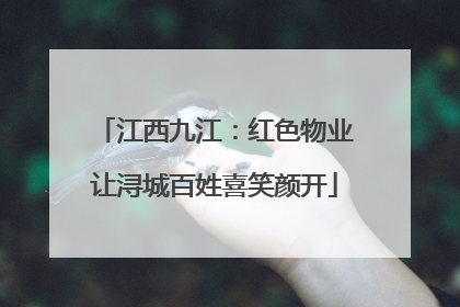 江西九江：红色物业让浔城百姓喜笑颜开
