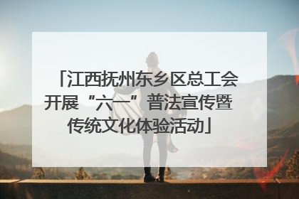 江西抚州东乡区总工会开展“六一”普法宣传暨传统文化体验活动