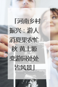 河南乡村振兴：游人消夏果农忙秋 黄土塬变游园处处皆风景