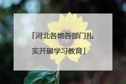 河北各地各部门扎实开展学习教育