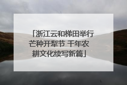 浙江云和梯田举行芒种开犁节 千年农耕文化续写新篇