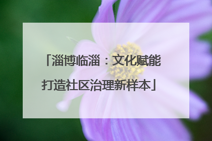 淄博临淄：文化赋能 打造社区治理新样本