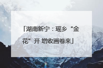 湖南新宁：瑶乡“金花”开 增收画卷来