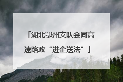 湖北鄂州支队会同高速路政“进企送法”