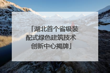 湖北首个省级装配式绿色建筑技术创新中心揭牌