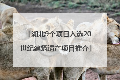 湖北9个项目入选20世纪建筑遗产项目推介