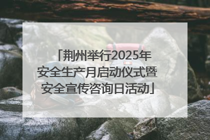 荆州举行2025年安全生产月启动仪式暨安全宣传咨询日活动