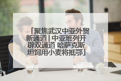 聚焦武汉中亚外贸新通道│中亚班列开辟双通道 哈萨克斯坦饲用小麦将抵鄂