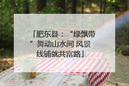 肥东县：“绿飘带”舞动山水间 风景线铺就共富路