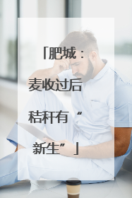 肥城：麦收过后秸秆有“新生”