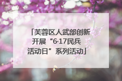 芙蓉区人武部创新开展“6·17民兵活动日”系列活动
