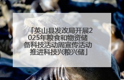 英山县发改局开展2025年粮食和物资储备科技活动周宣传活动 推进科技兴粮兴储