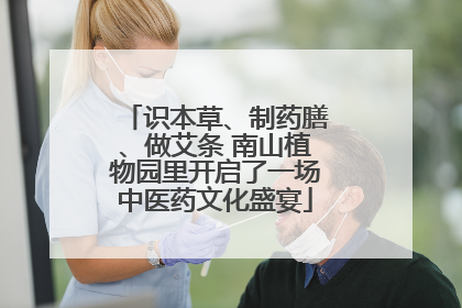 识本草、制药膳、做艾条 南山植物园里开启了一场中医药文化盛宴