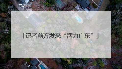 记者前方发来“活力广东”