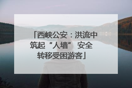 西峡公安：洪流中筑起“人墙” 安全转移受困游客