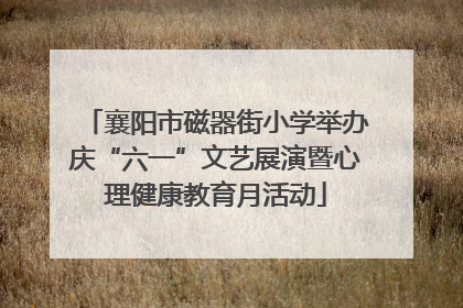 襄阳市磁器街小学举办庆“六一”文艺展演暨心理健康教育月活动