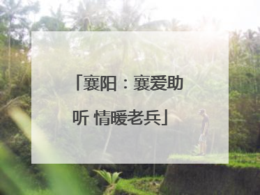 襄阳：襄爱助听 情暖老兵