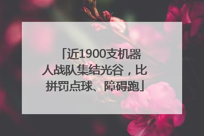 近1900支机器人战队集结光谷，比拼罚点球、障碍跑